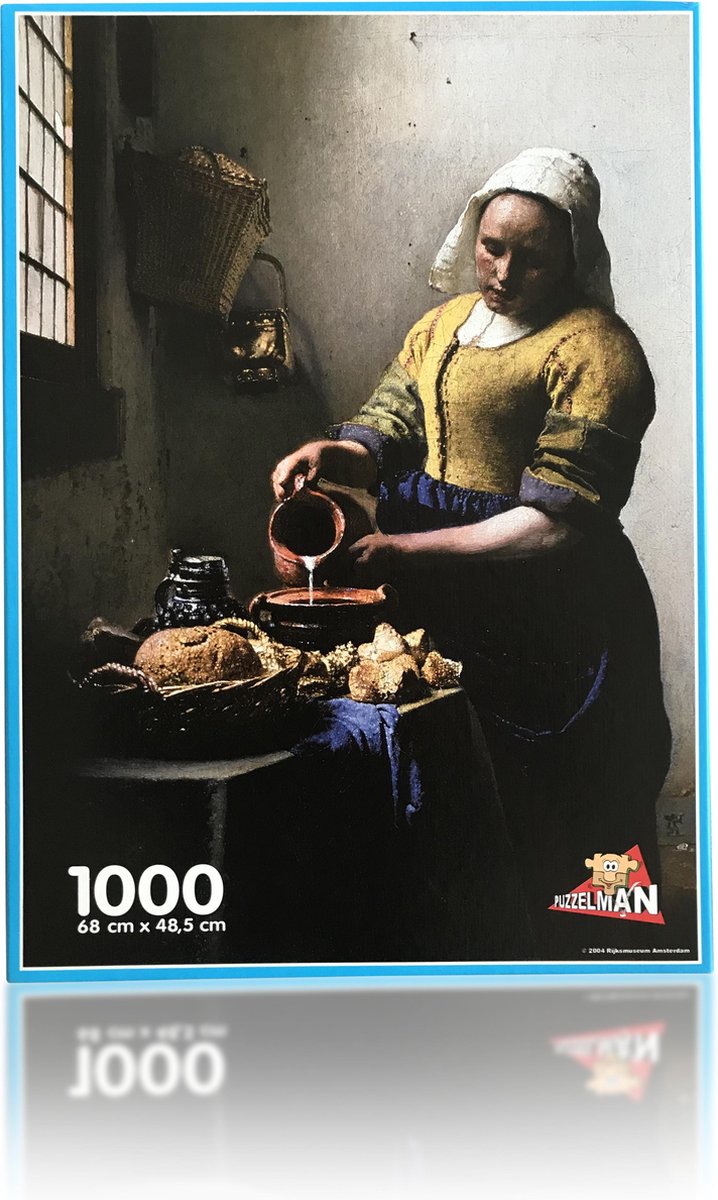 Rijksmuseum legpuzzel het melkmeisje - johannes vermeer (legpuzzel 1000 stukjes)