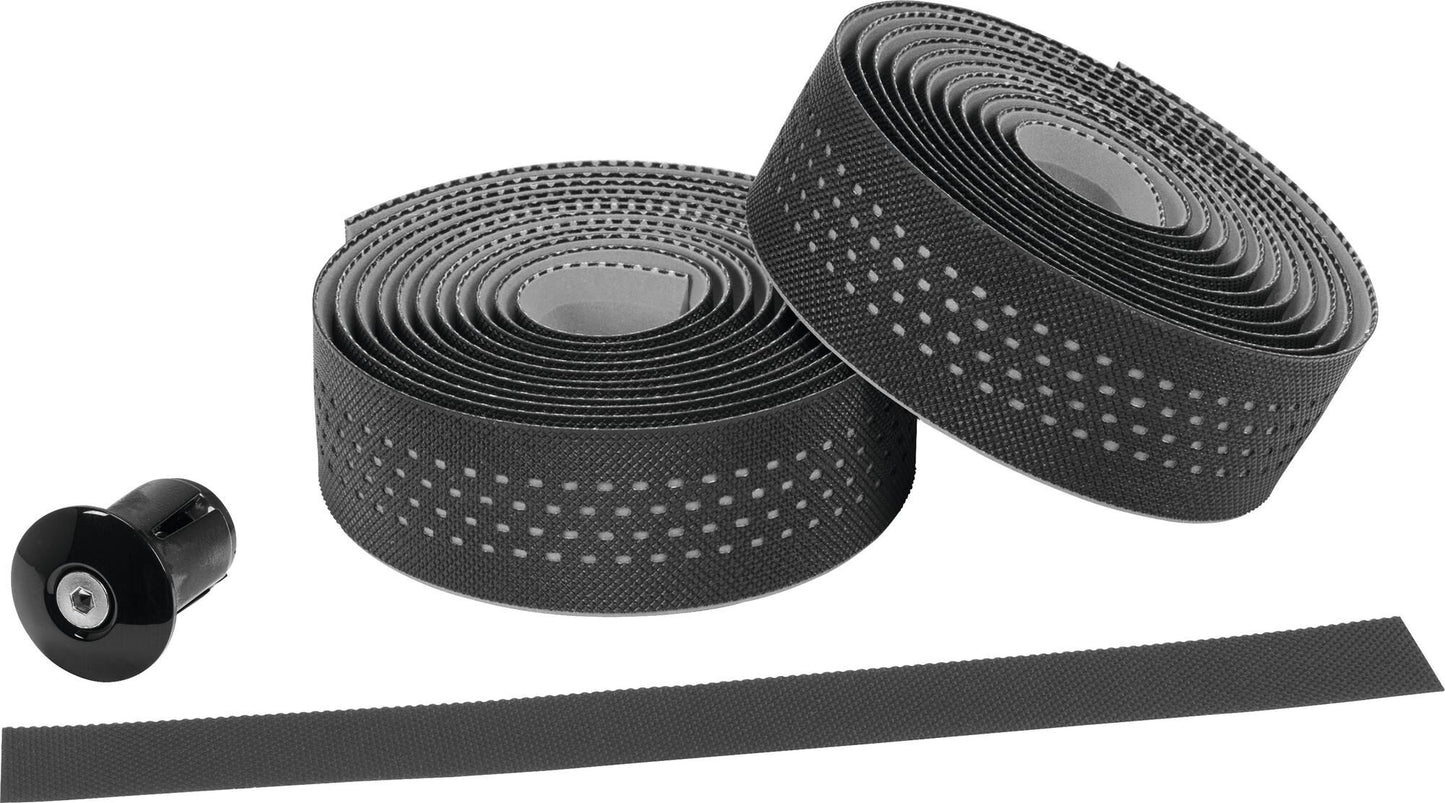 Ergotec stuurlint san remo bar tape san remo pu+gel,black grey