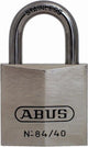 Abus hangslot chrome - 28,5mm - messing rvs beugel (verpakt in blister)