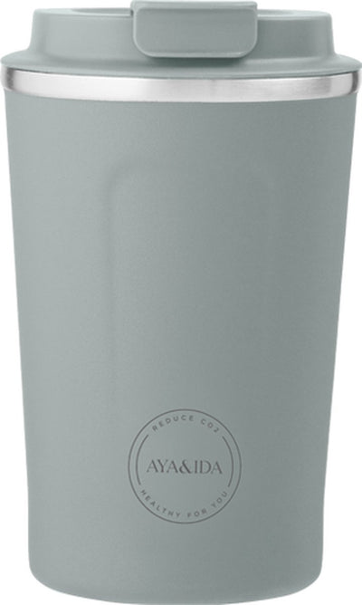Aya ida aya ida - cup2go - thermosbeker - koffiebeker - coffee to go - reisbeker - meenemen - 380ml - mint green