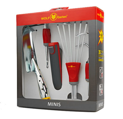 Wolf-garten multi-star miniset p 262 tuinset (rood grijs, 5-delig)