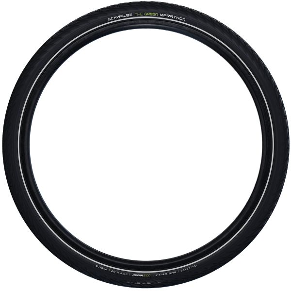 Schwalbe green marathon - wired - addix eco - greenguard - 27.5x1.65 - black + reflex