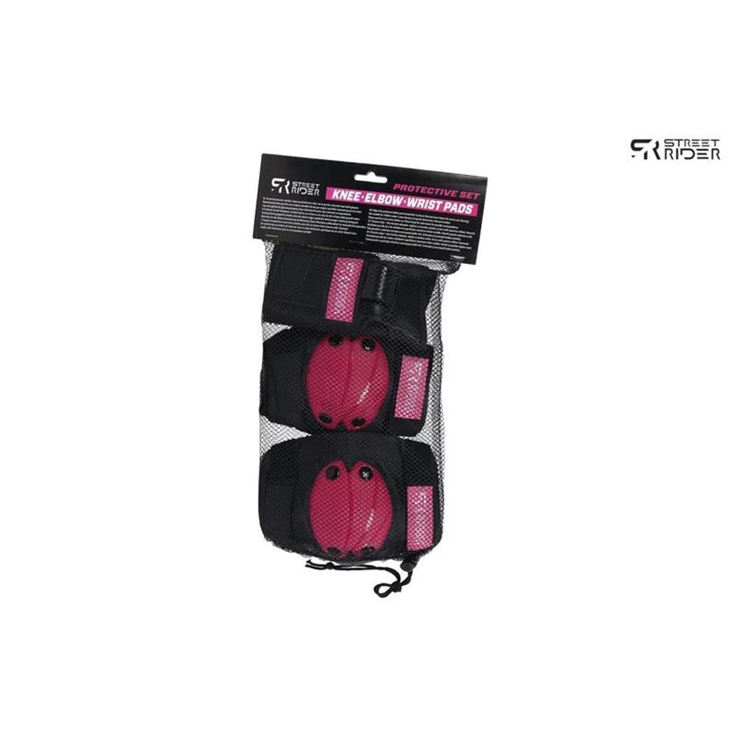 Street rider beschermset s - roze, 6dlg.