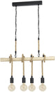 Eglo youngstown hanglamp - e27 - 70 cm - zwart bruin