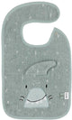 Trixie slab baby blauw katoen mr. shark verstelbaar - biologisch.