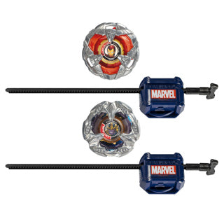 Beyblade x marvel thanos iron man