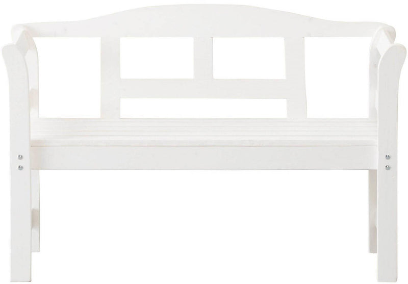 Sens tuinbank fsc grenen hout 113x40x75cm wit