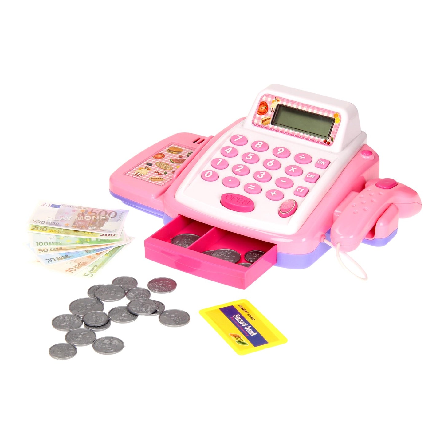 Roze speelgoed kassa