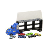 Lobbes speelgoed bv opberg autotransporter - blauw - afbeelding 3