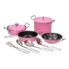 Roze pannenset, 11dlg.