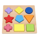 Houten vormenpuzzel, 9st. - afbeelding 1