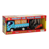 Heftruck met Laadwagen - afbeelding 1