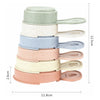Lobbes stapelbekers met handvat pastel, 6dlg.