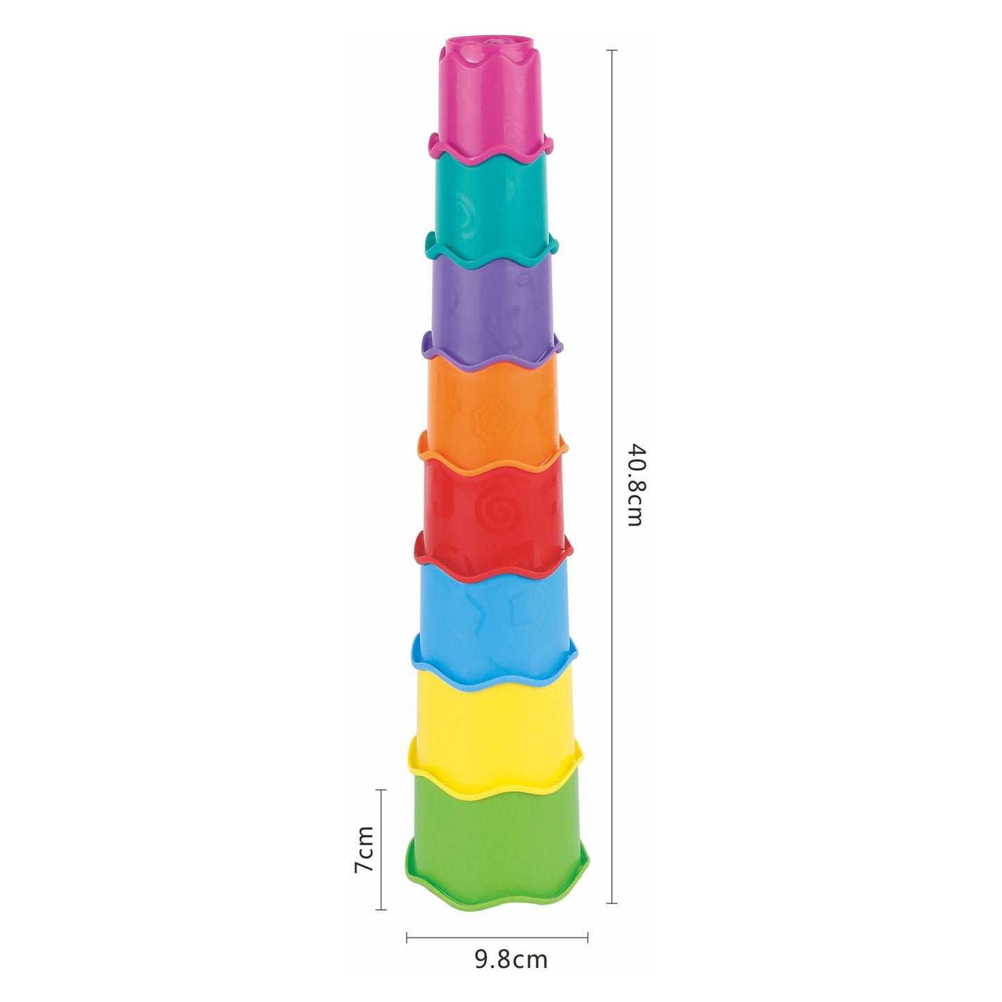 Stapeltoren kleur, 8dlg.