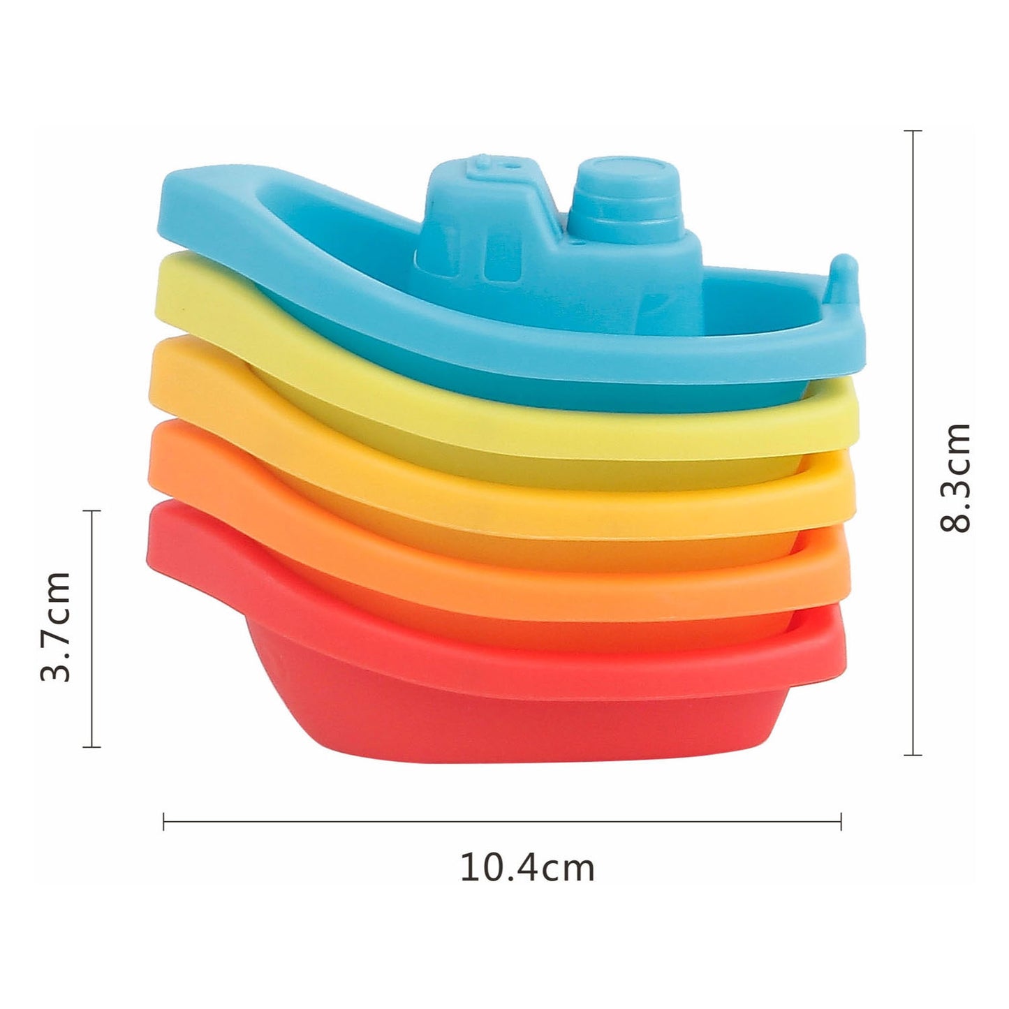 Badbootjes regenboog, 5dlg.