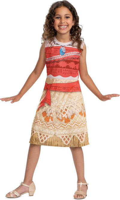 Disguise disney - moana, kostuum moana vaiana basic, maat xs (3t-4t jaar), meisjes