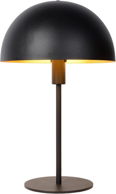 Lucide siemon - tafellamp - ø 25 cm - 1xe14 - zwart
