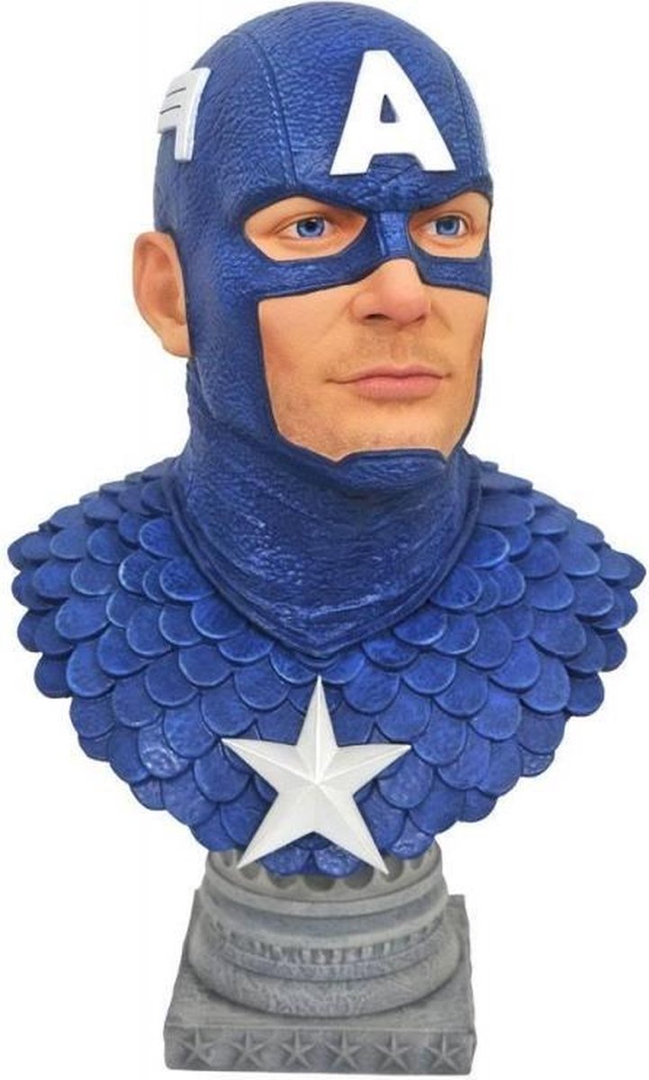 Diamond select toys marvel comics legends in 3d bust 1 2 captain america 25 cm