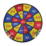 Lobbes mega dartbord klittenband, 8 ballen - afbeelding 1