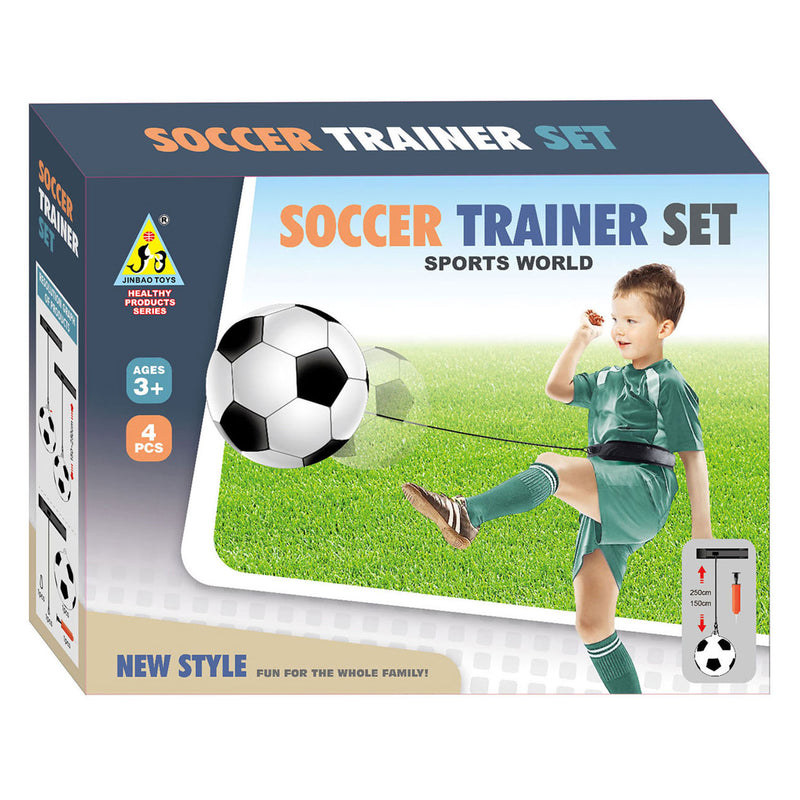 Voetbaltrainer aan koord
