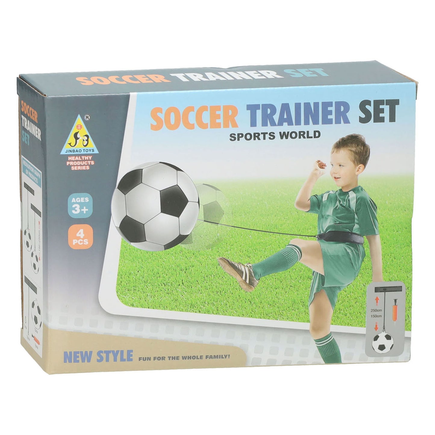 Voetbaltrainer aan koord