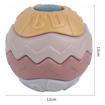 Baby puzzelbal pastel