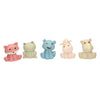 Lobbes badspeelgoed baddieren familie pastel 9-delig veilig babybad.