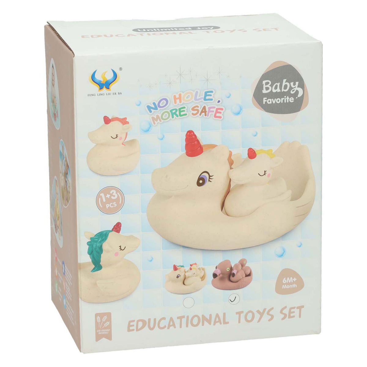 Baddieren flamingo familie, 4dlg