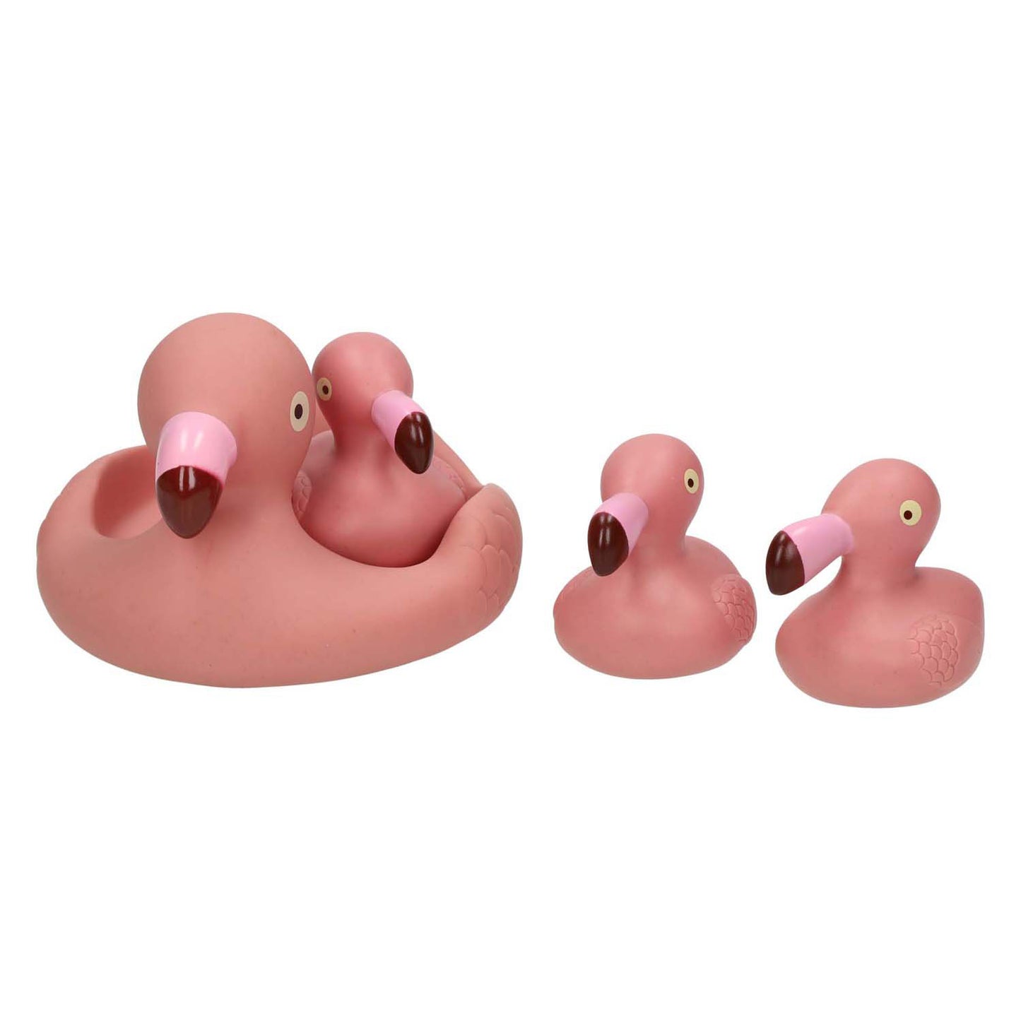 Baddieren flamingo familie, 4dlg