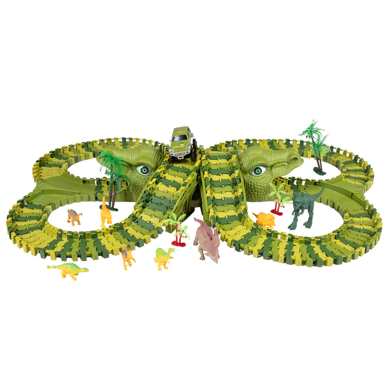 Lobbes dinotrack uitgebreid speelset, 200dlg.