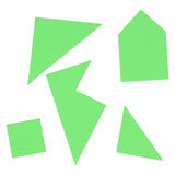 Foam tangrampuzzels, 4st. - afbeelding 1