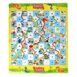 Snakes ludo bordspel dubbelzijdig - afbeelding 1