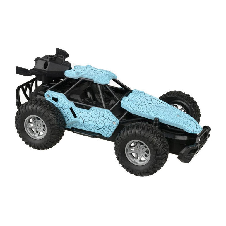 Rc rc bestuurbare auto met rookfunctie blauw