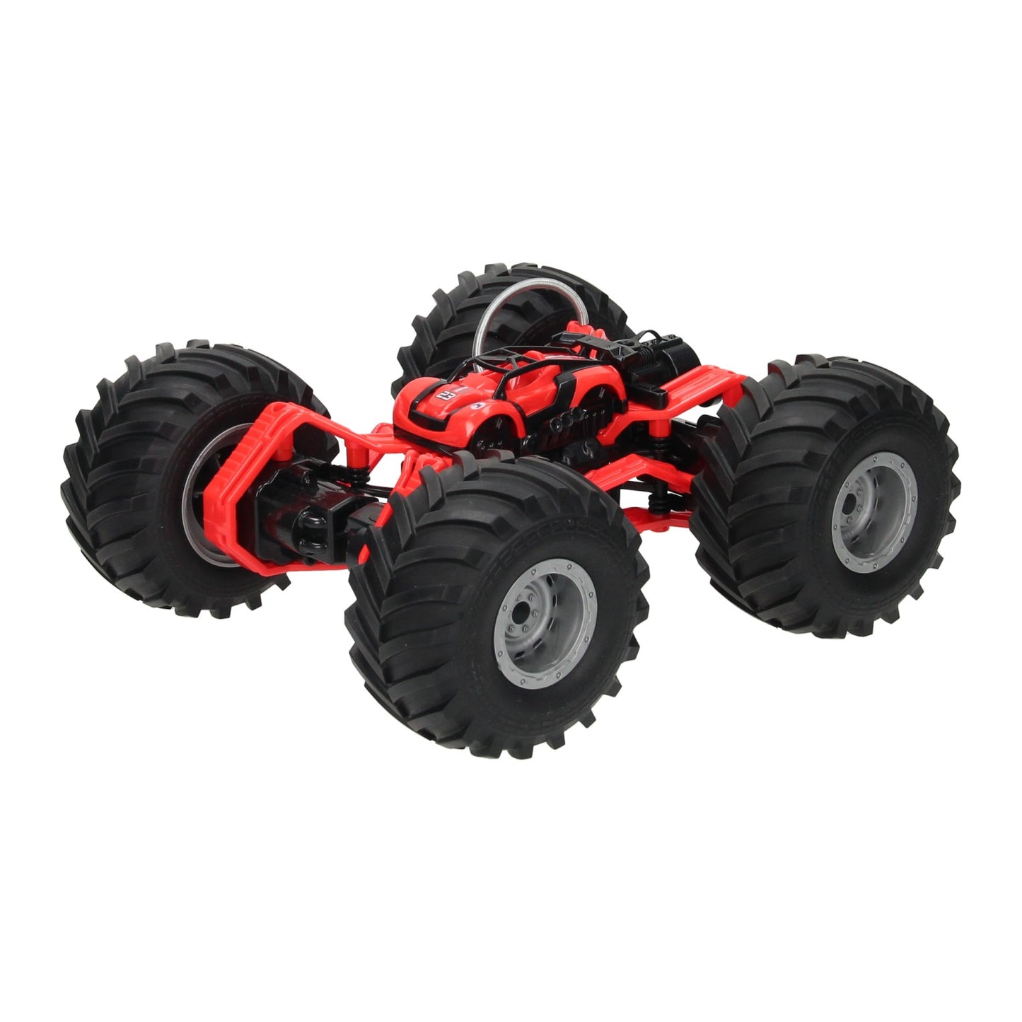Lobbes rc race monstertruck met rookfunctie - rood