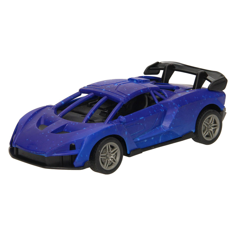 Lobbes speelgoed bv rc racewagen blauw zwart bestuurbare auto