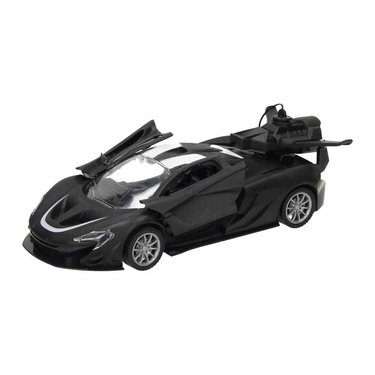 Rc sportwagen met stoomfunctie zwart