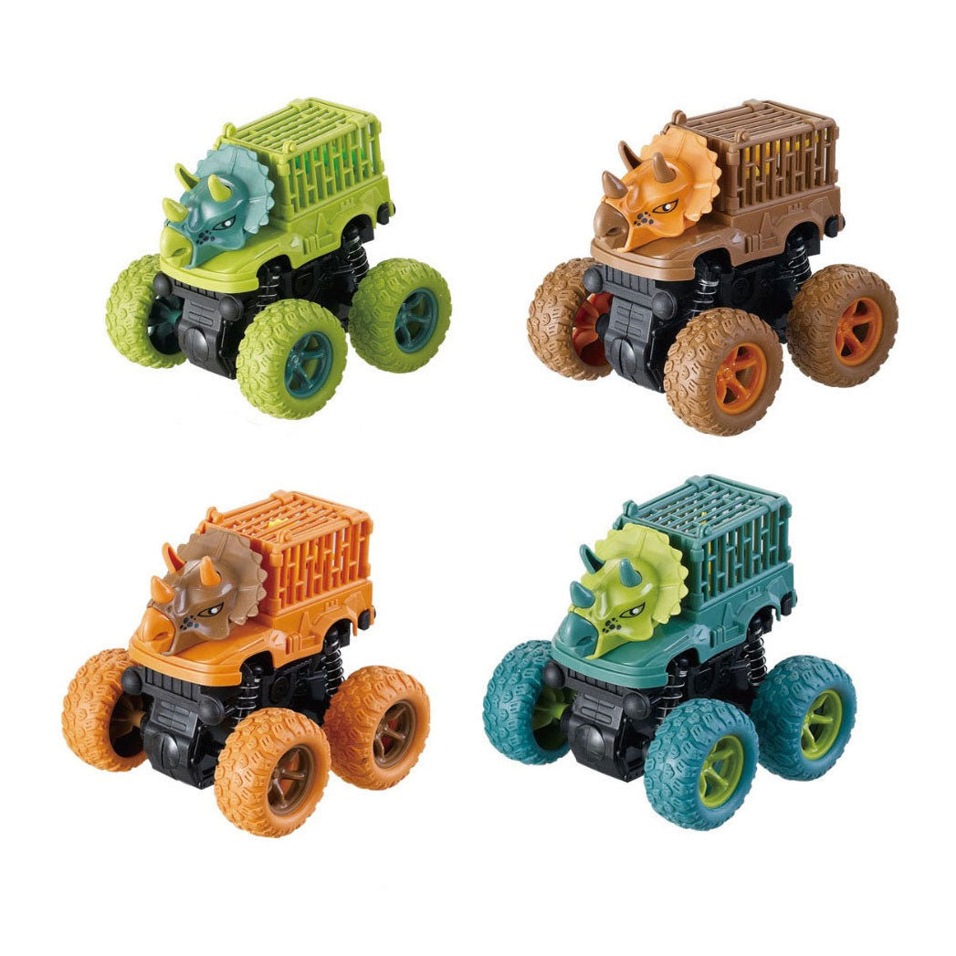 Lobbes dino auto met dino in een kooi
