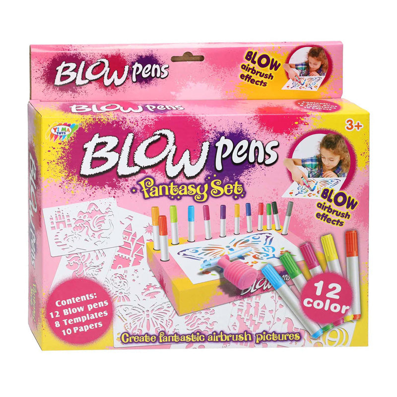 Blaaspennenset met pompje fantasy