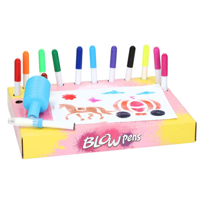 Blaaspennenset met pompje fantasy