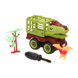 Bouw auto dino met kooi - afbeelding 1