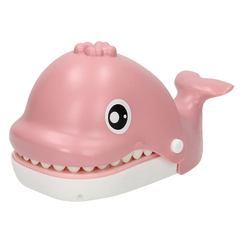 Lobbes bijtende walvis roze spel