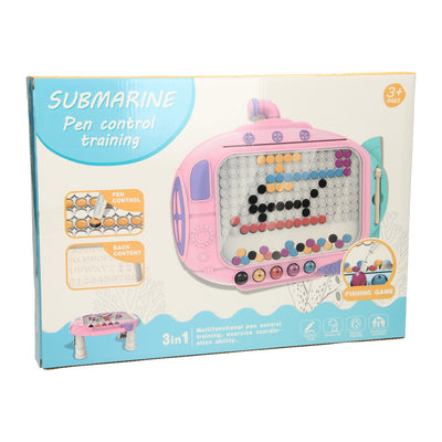 Kleuren buttons spel met magnetische pen roze