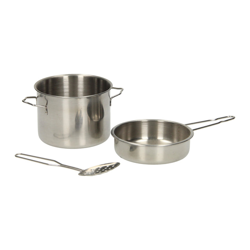 Pannenset metaal, 3dlg.