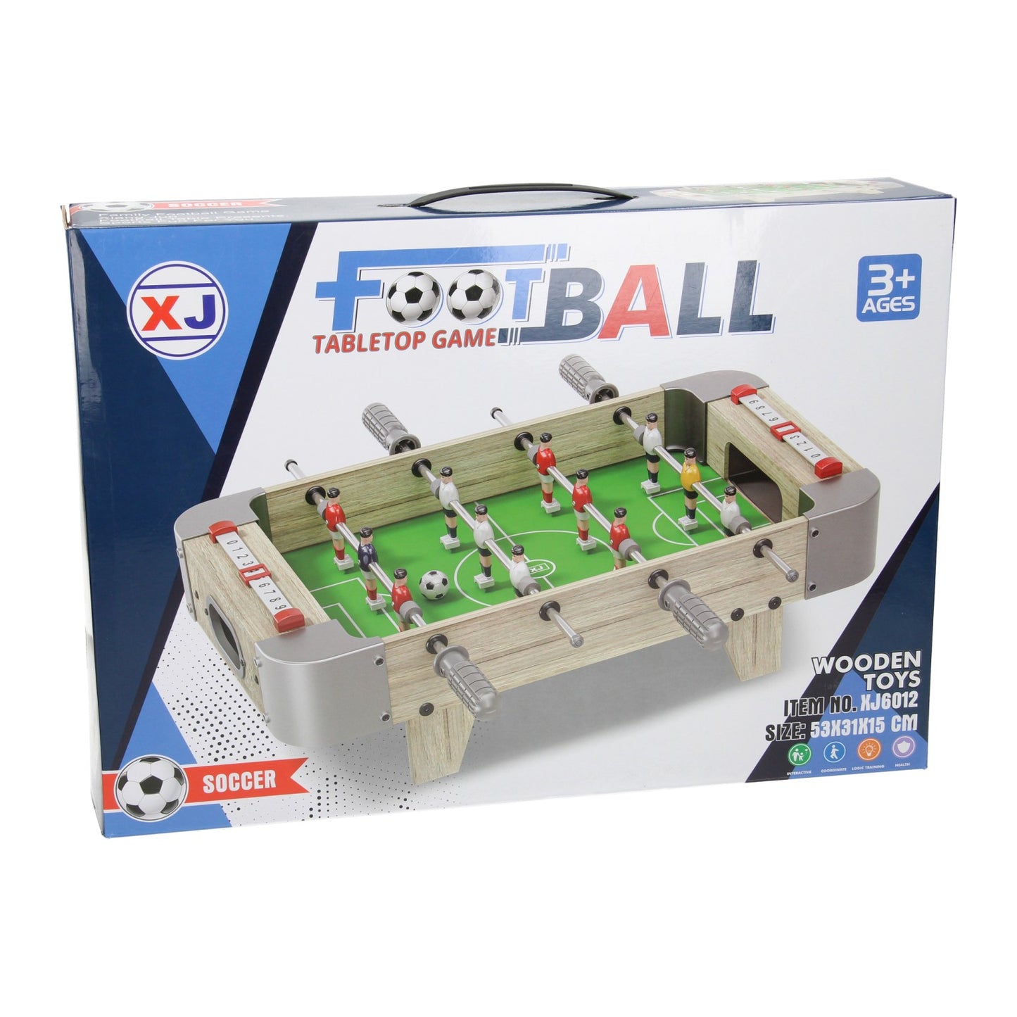 Houten tafel voetbalspel
