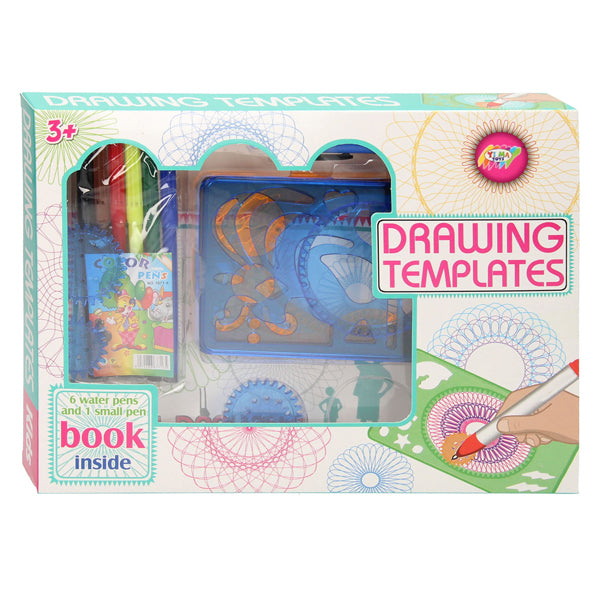 Lobbes spiraal tekenset sjablonen, 19dlg.