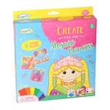 Knutselset mozaïek prinses maken, 4 platen - afbeelding 1