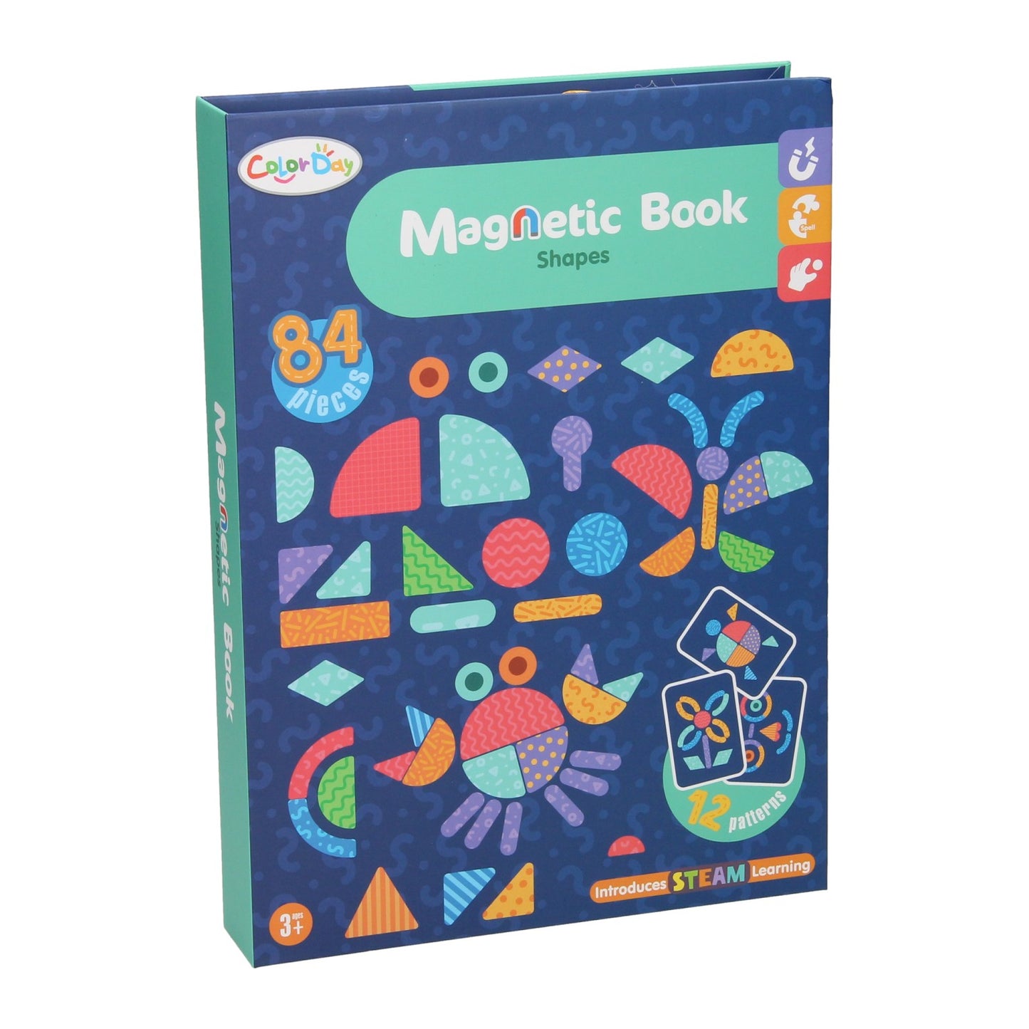 Lobbes magnetisch boek - vormen, 84dlg.
