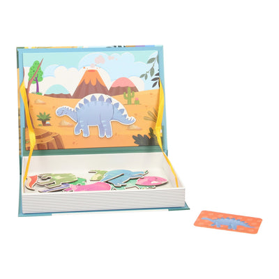 Lobbes speelgoed bv magnetisch boek - dinosaurus, 36dlg.