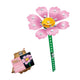 Lobbes metalen bouwset roze bloem