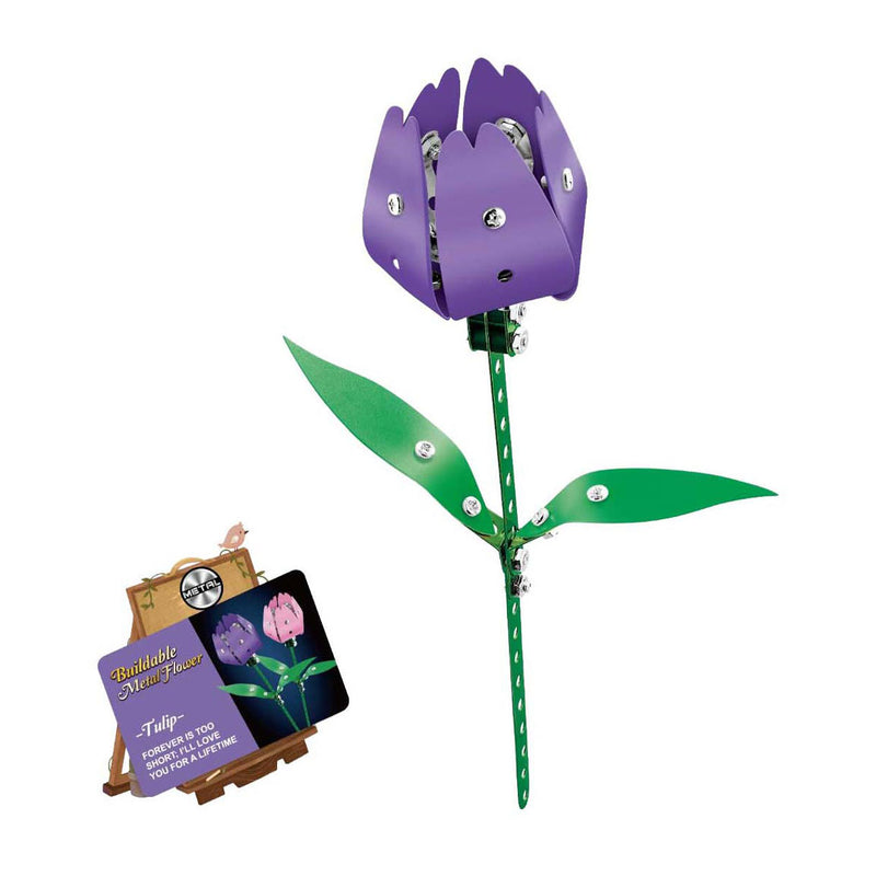 Lobbes metalen bouwset tulp